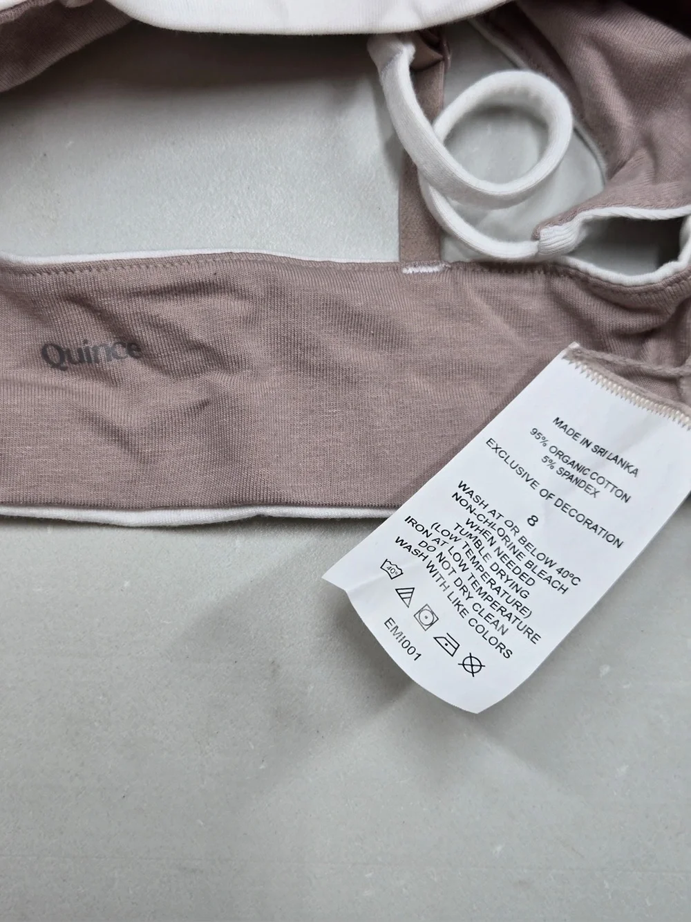 NWT QUINCE 3 Pack Organic Adjustable Bras Size 8 Girls Multi 0455